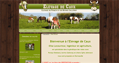 Desktop Screenshot of elevagedecaux.com